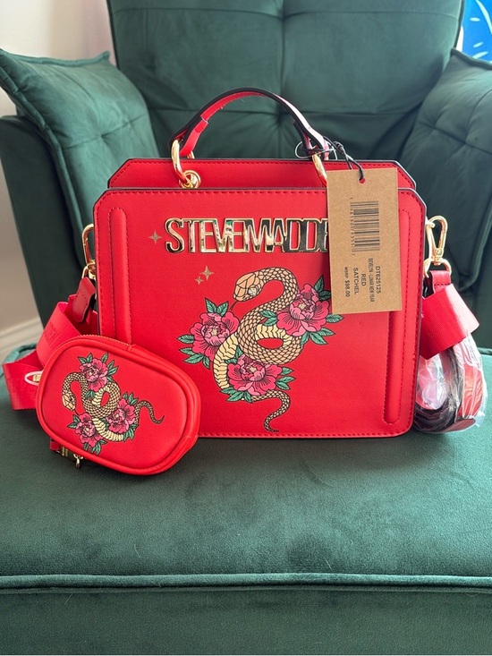 Steve Madden Handbags - *RARE* Steve Madden Red Bevelyn Purse Lunar New Year Year of the Snake